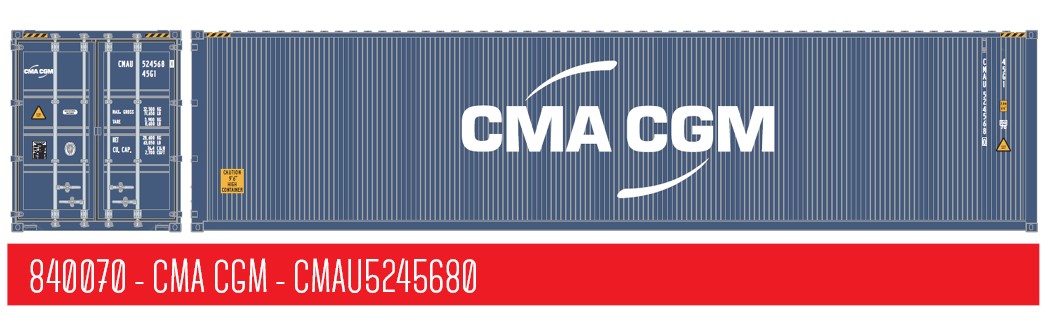 1:87 40´HC Container CMA CGM Behälternummer CMAU 5245680