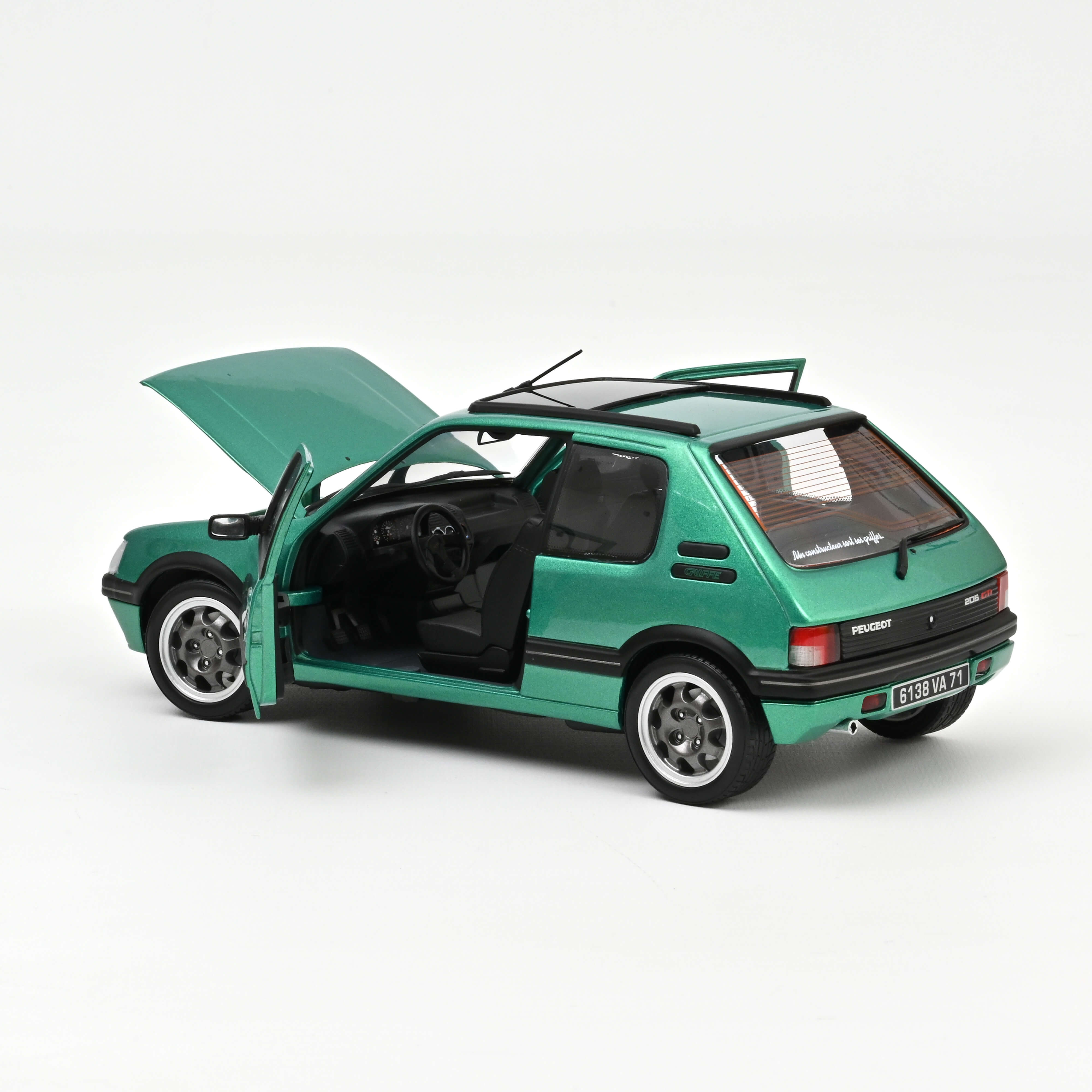 Peugeot 205 GTi´91 grün 1:18 Griffe with windowroof 1991 Green 1:18