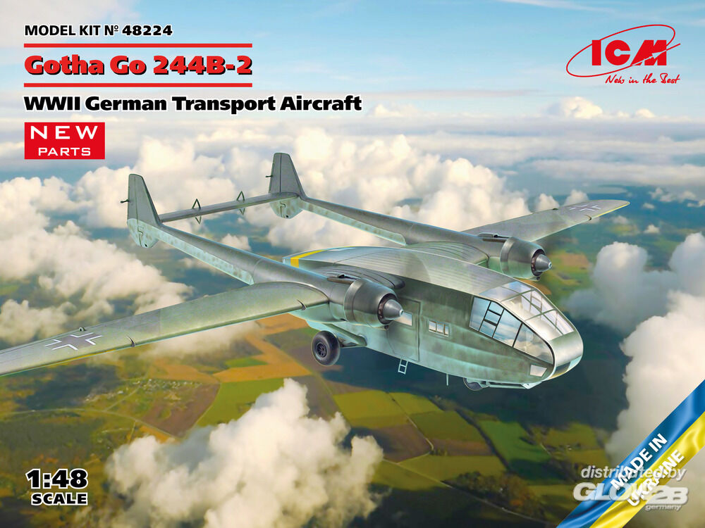 ICM 1:48 Gotha Go244B-2 Deutsche Transportflugzeug WWII