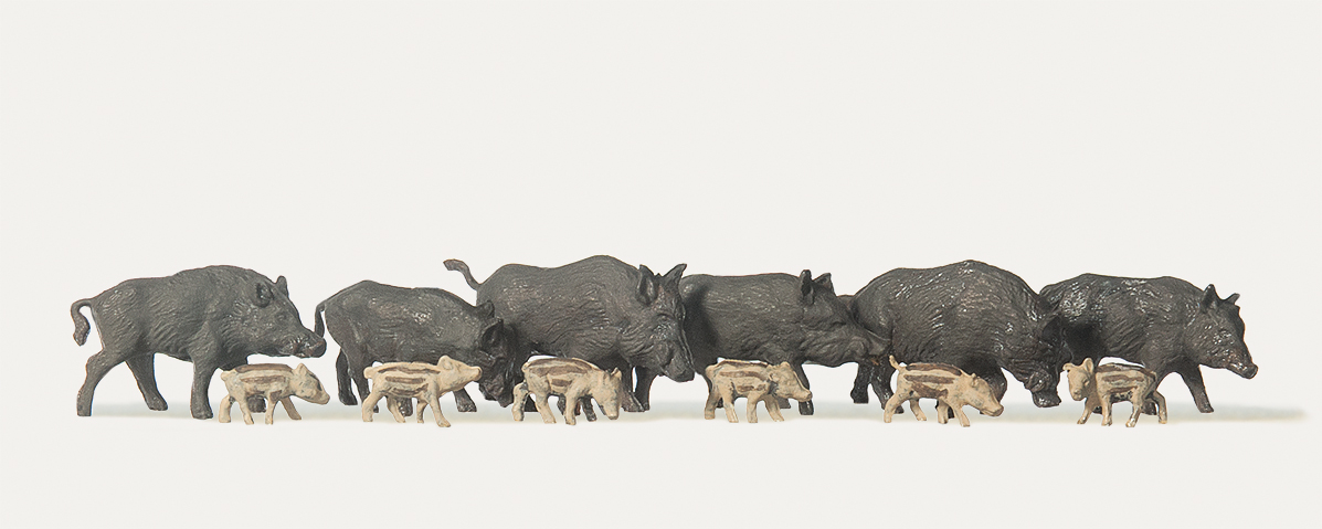 Wildschweine preiswerte "5000er" Serie, einfacher bemalt