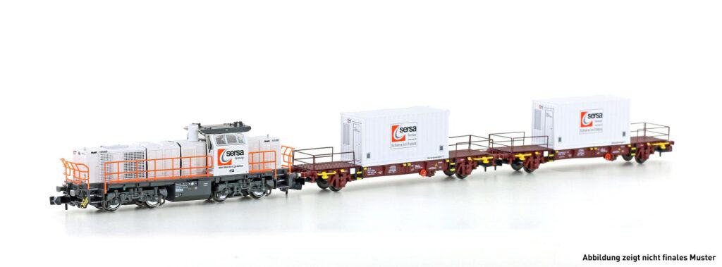Sersa Zugset 3tlg. Ep.V-VI Diesellok G1000 BB + 2x Generatorwagen (MF Train)