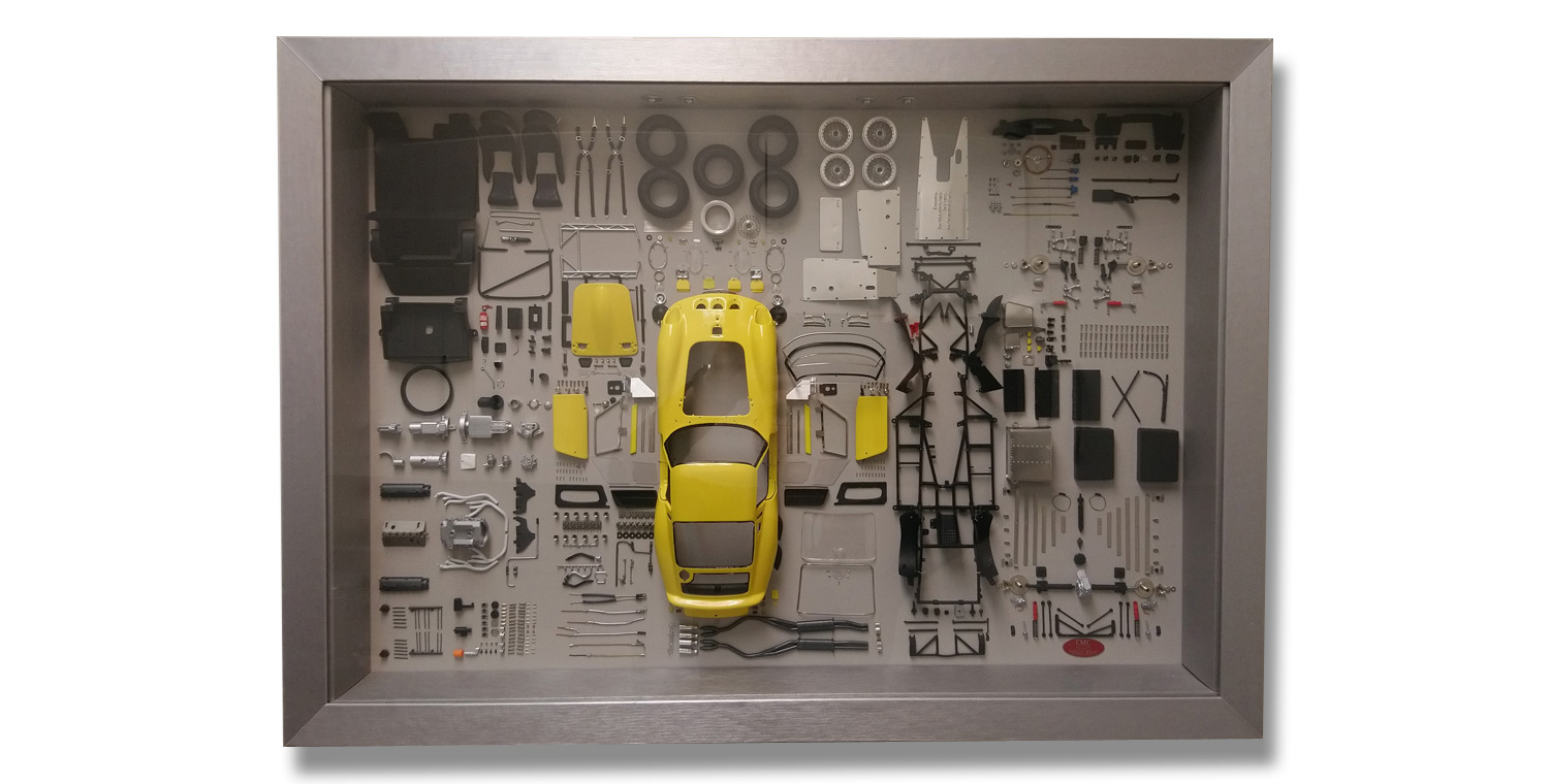 Rahmen Ferrari GTO gelb limitiert auf 200 Stück