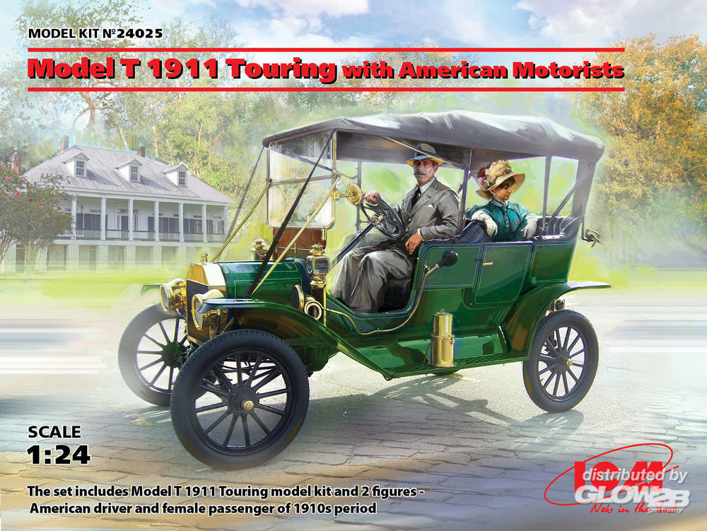 1:24 Ford Model T 1911 Touring mit Figuren
