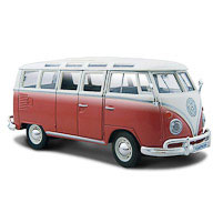 VW T1 Bus Samba 1:24 rot 