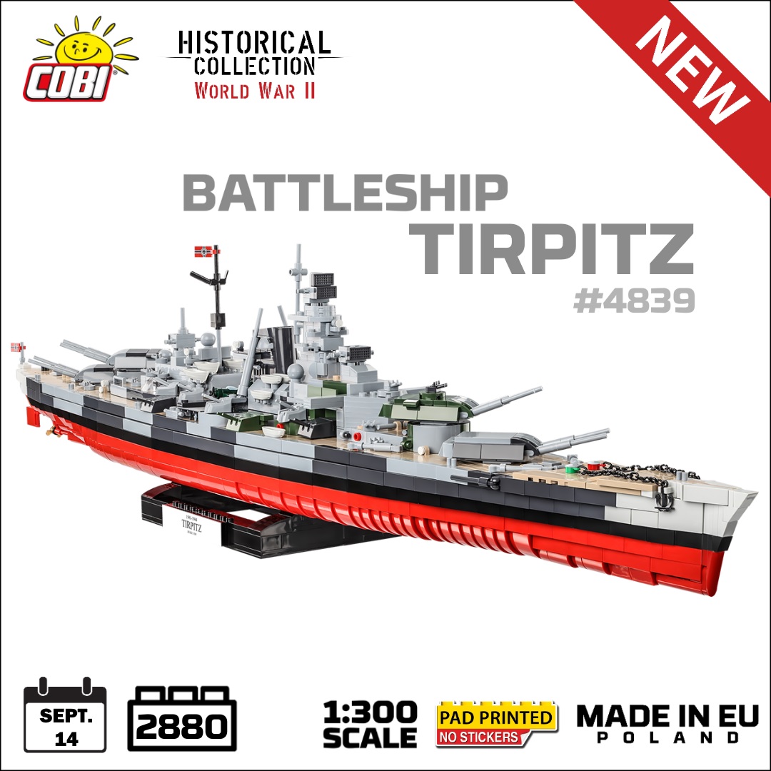 WWII Schlachtschiff Tirpitz 2880 Teile