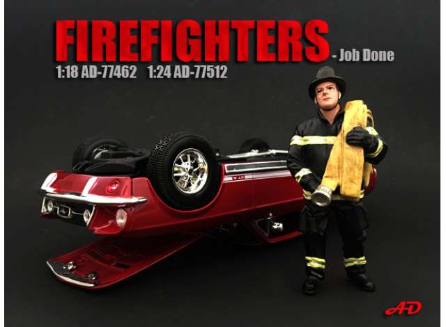 Figur Feuerwehrmann 1:18 Ohne Fahrzeug! Farben ähnlich!