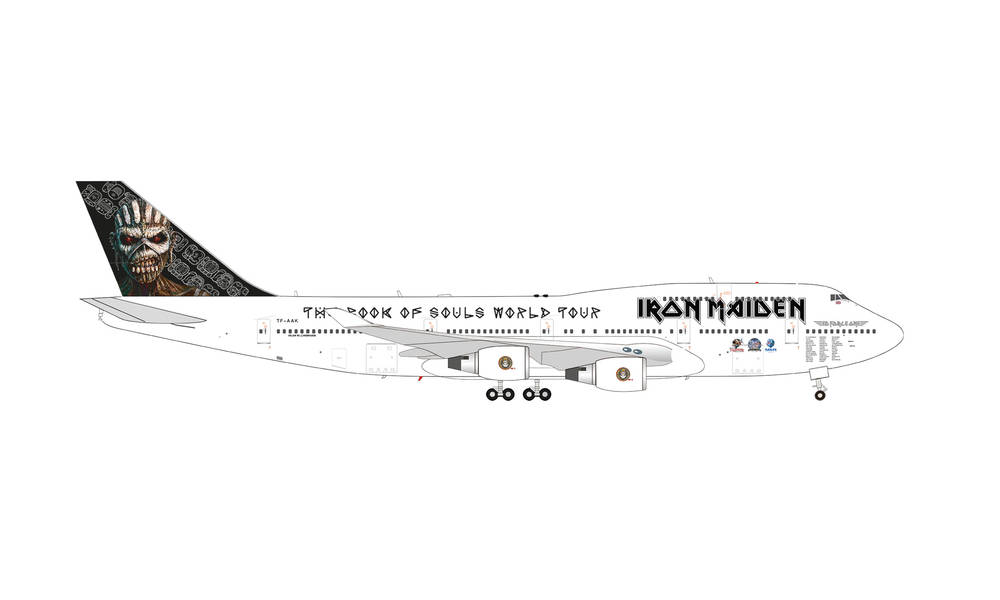 Iron Maiden Boeing 747-400 1:200 High End Serie