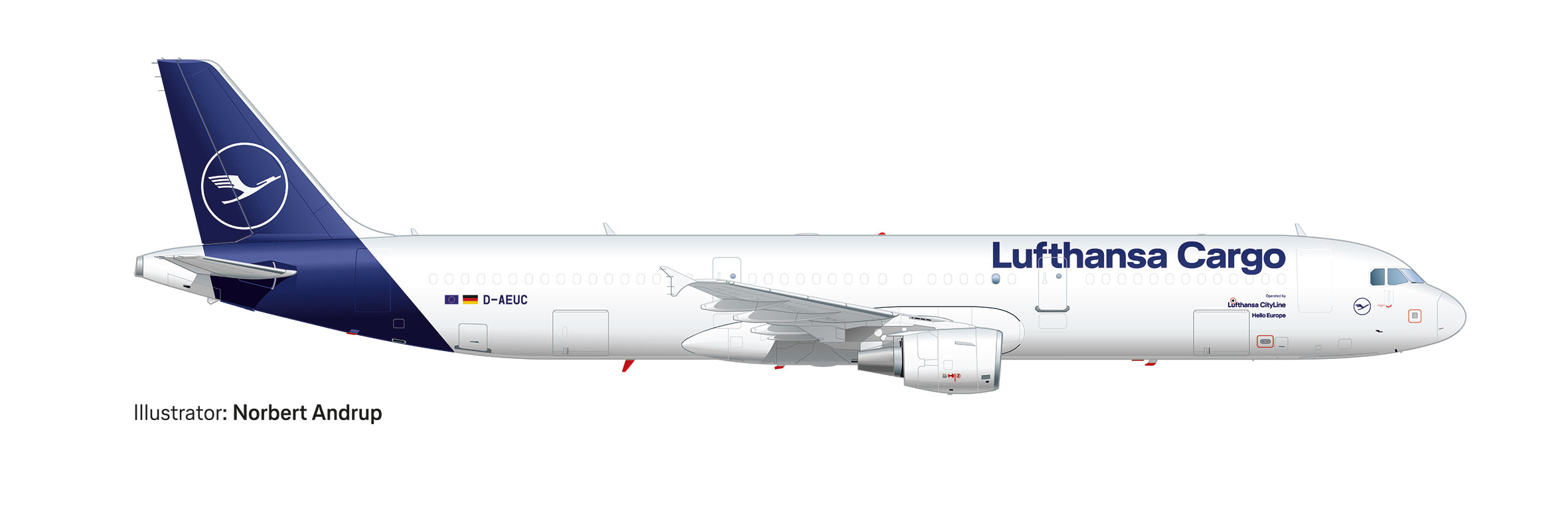 Lufthansa Cargo Airbus A321P2 