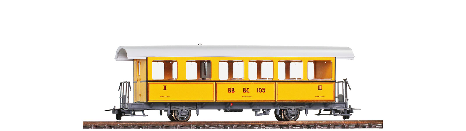 Velay Express BC 105 BB gelb 6-fenstriger Museumswagen