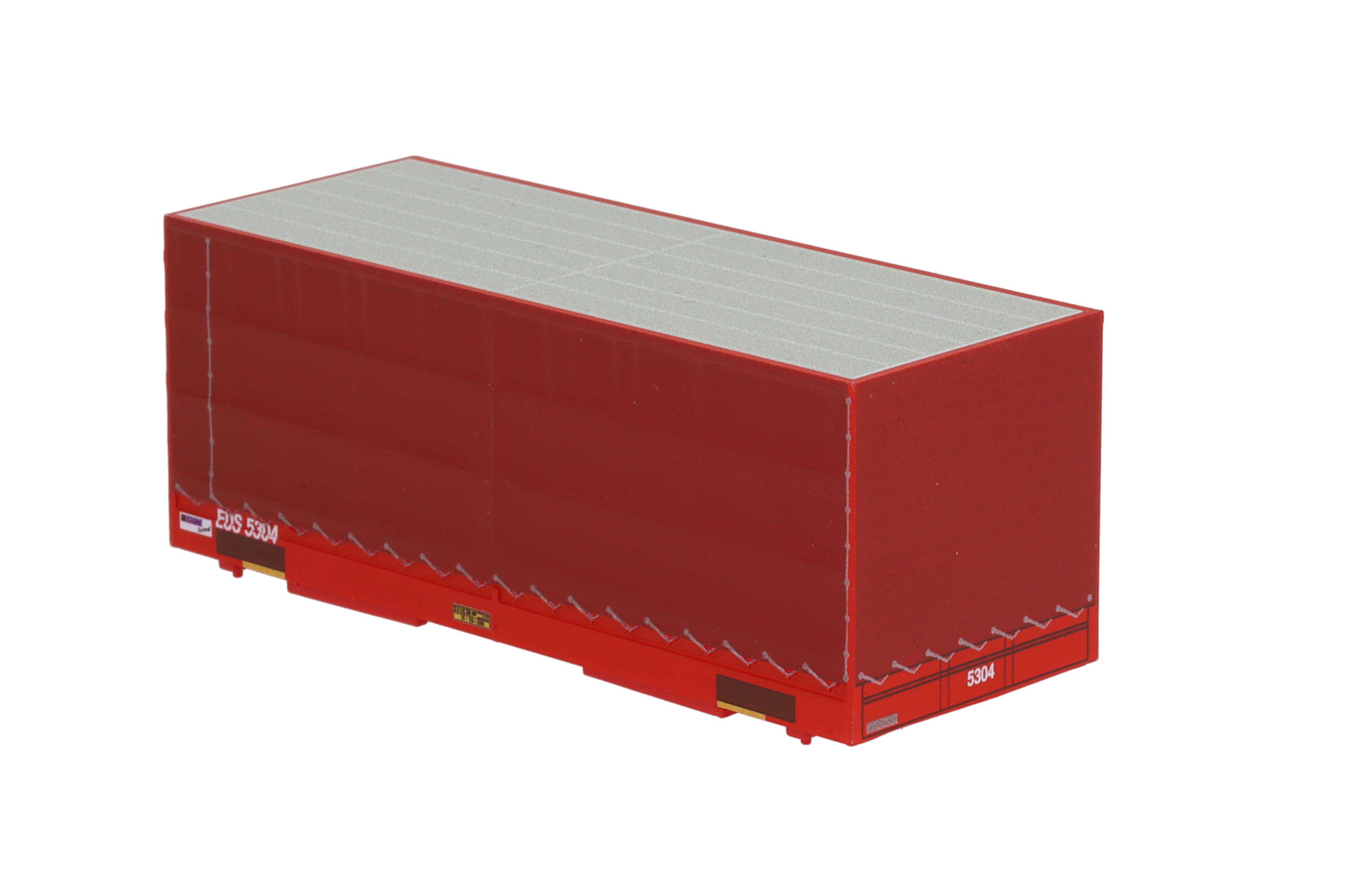 1:87 Container WB-C715 EURO- SHUTTLE, Wechselbehälter WB-C 715 PP Pritsche / Plane, Behälter-Nr: EUS 5304