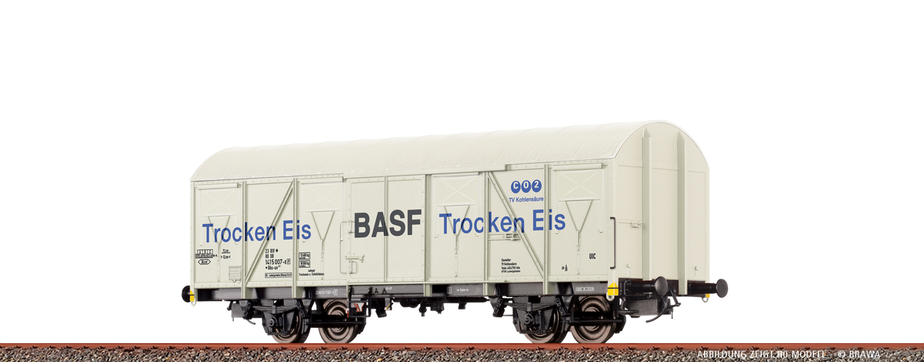 DB gedeckter Güterwagen Ep.IV "BASF Trockeneis"