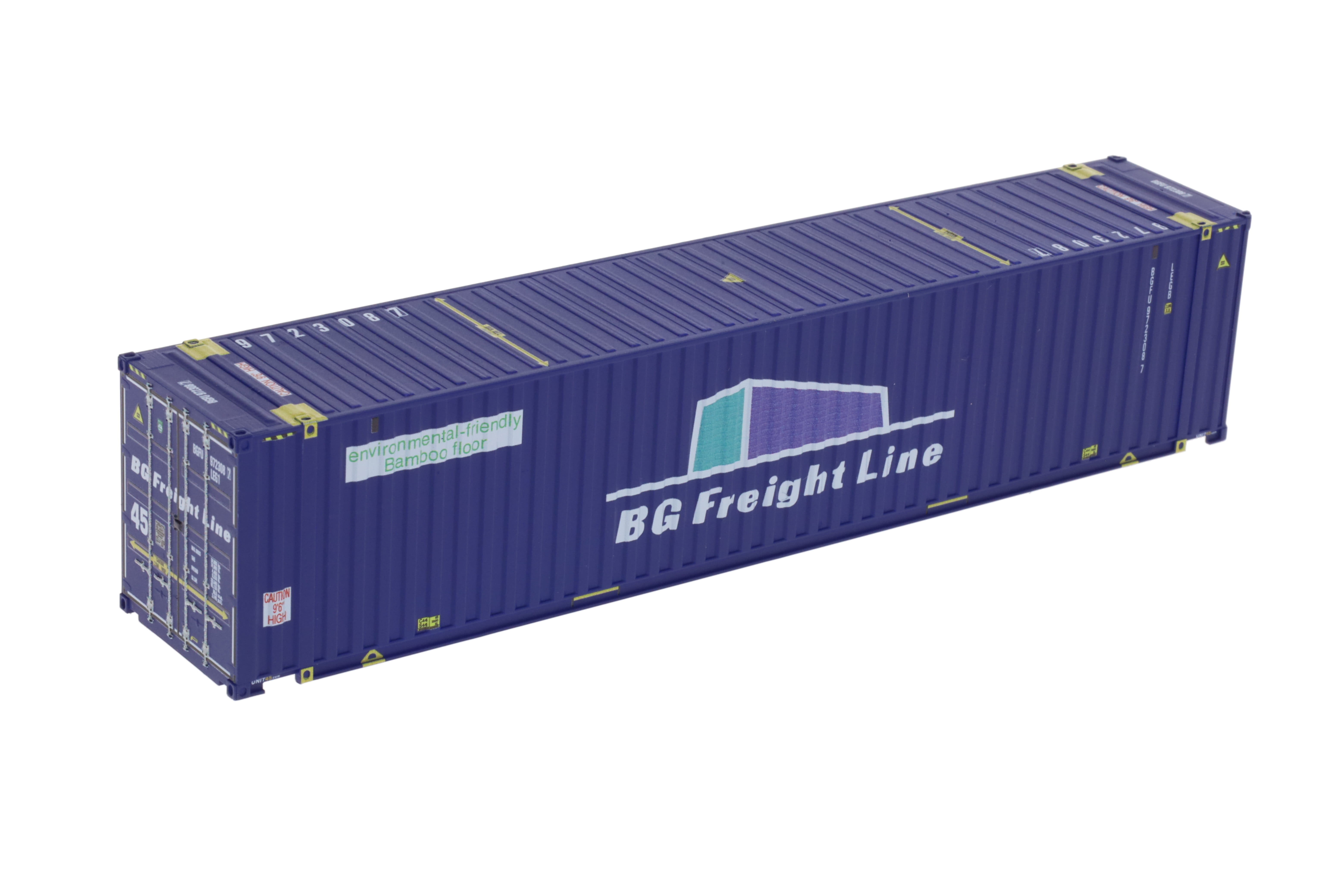 1:87 45´ Container BG FREIGHT -LINE, "BAMBOO FLOOR", WB-A HC (Euro), # BGFU 972308