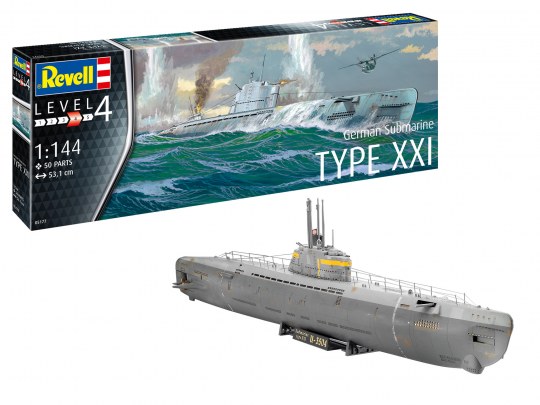 1:144 Deutsches U-Boot Typ XXI
