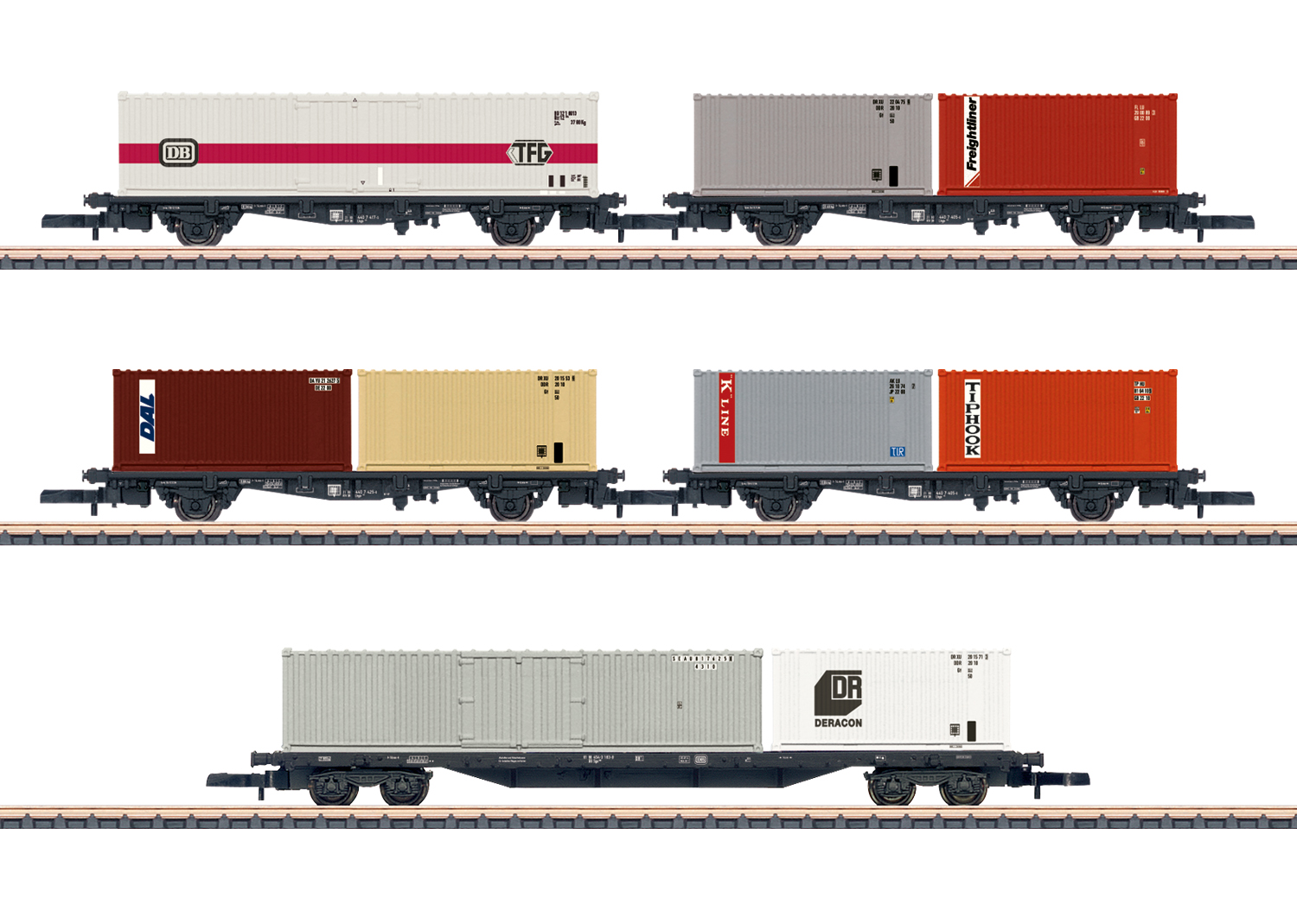 DB Containertragwagenset 5tlg Ep.IV