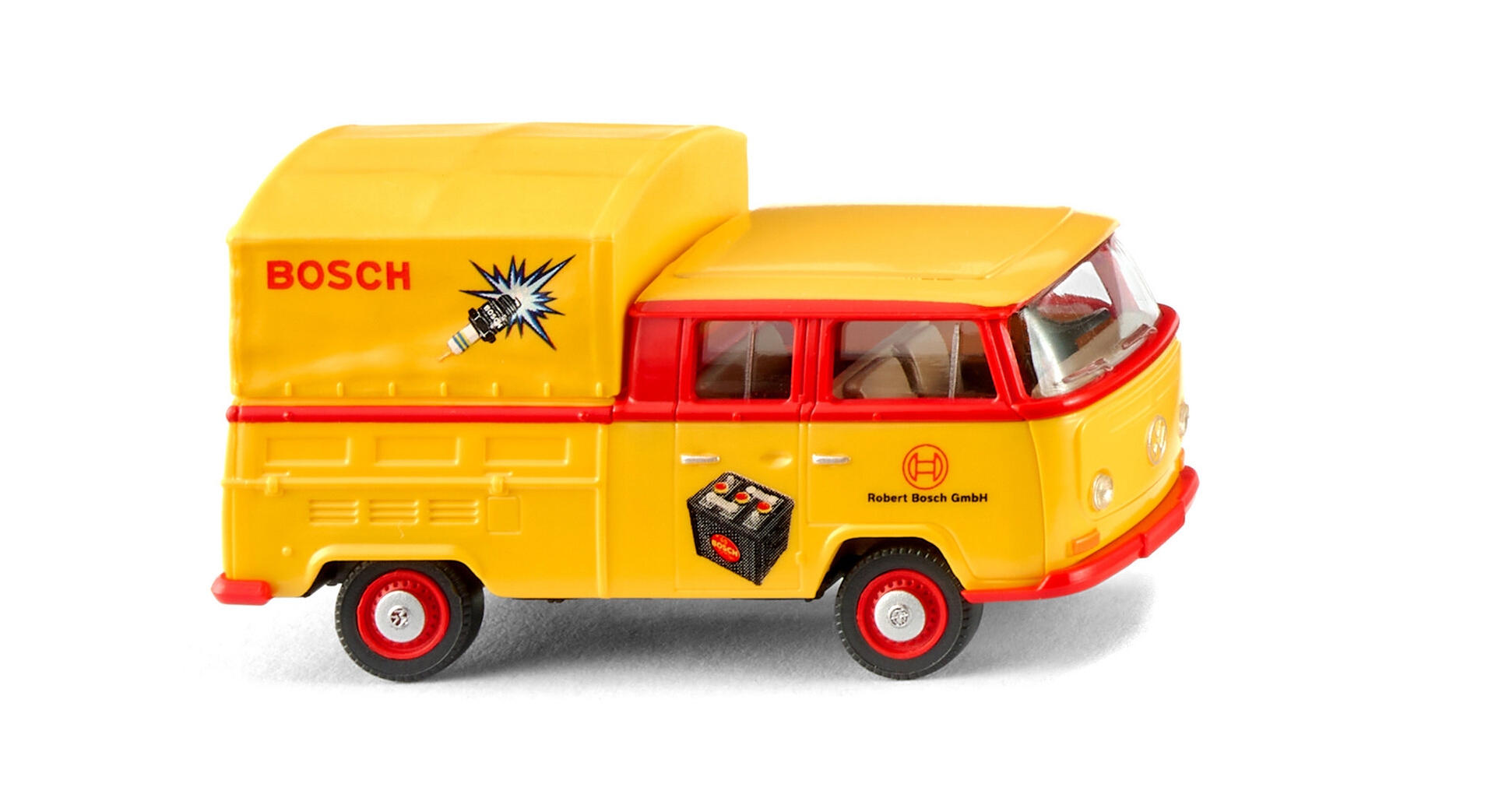 VW T2 DoKa Bosch Authentischer Werbe-Bulli mit neuer Plane