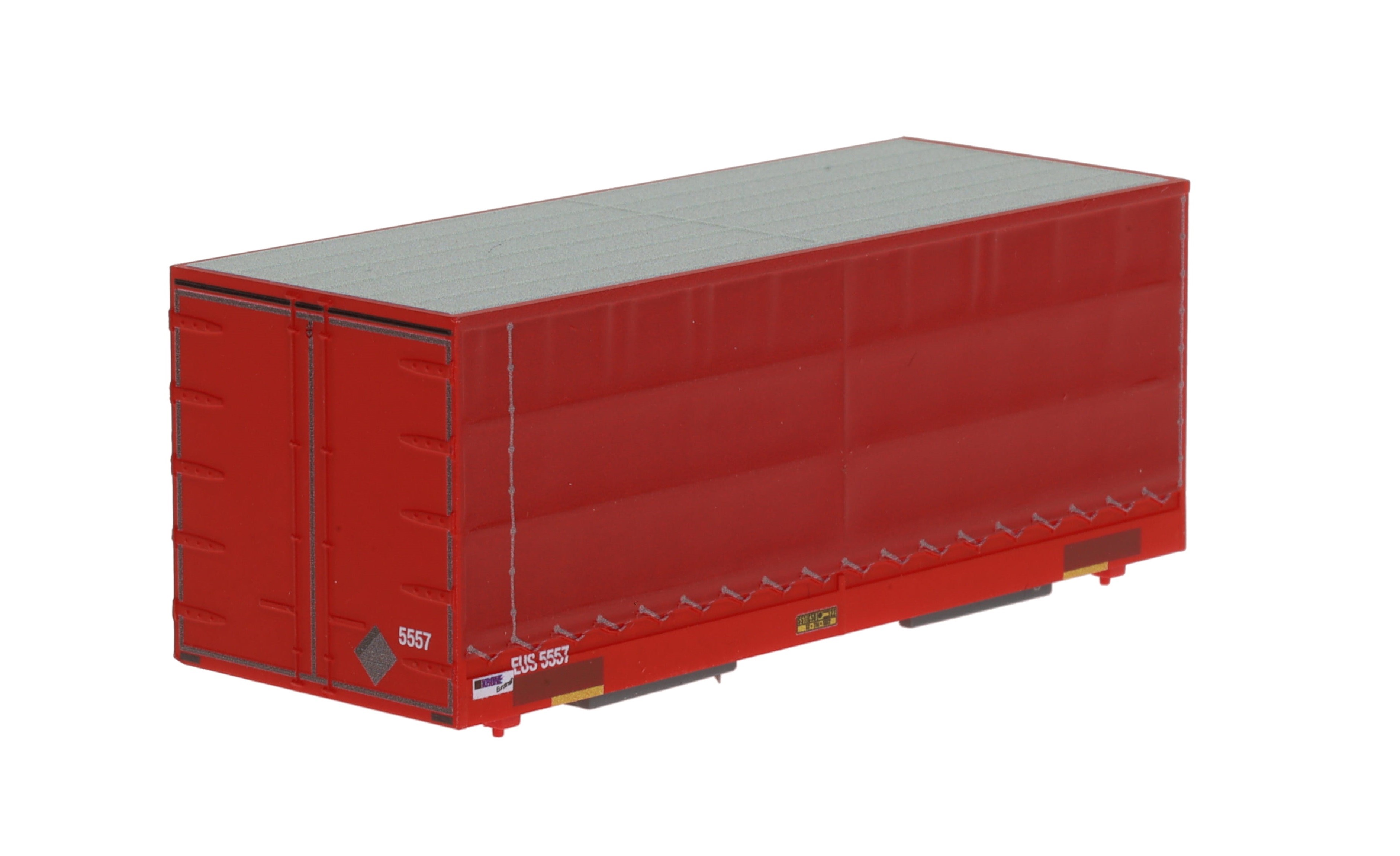 1:87 Container WB-C715 EURO- SHUTTLE, Wechselbehälter WB-C 715 PP Pritsche / Plane, Behälter-Nr: EUS 5557