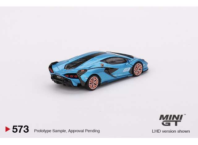 Lamborghini Sian blau 1:64