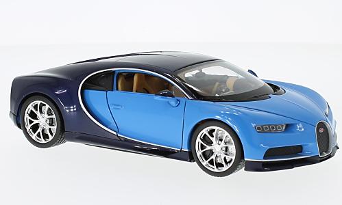 Bugatti Chiron h.blau-blau`16 1:24