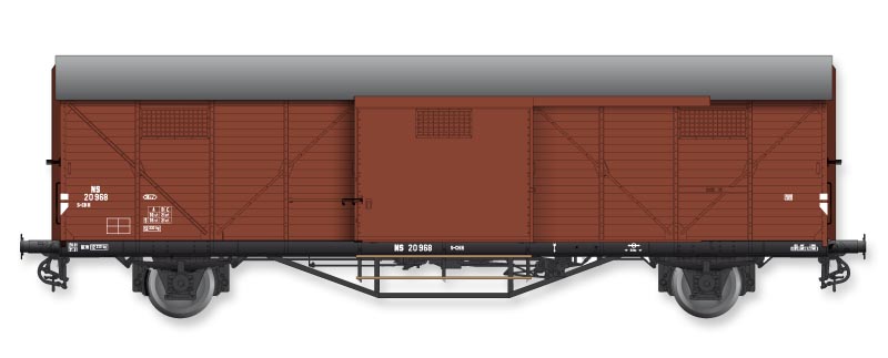 NS gedeckter Güterwagen Ep.IIIc