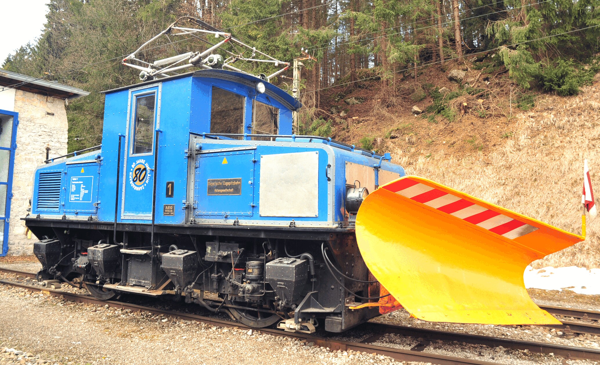 H0m Zugspitzbahn Tal-Lok Nr.1 DCC Sound mit Schneepflug Ep.V Sonderserie Eurotrain