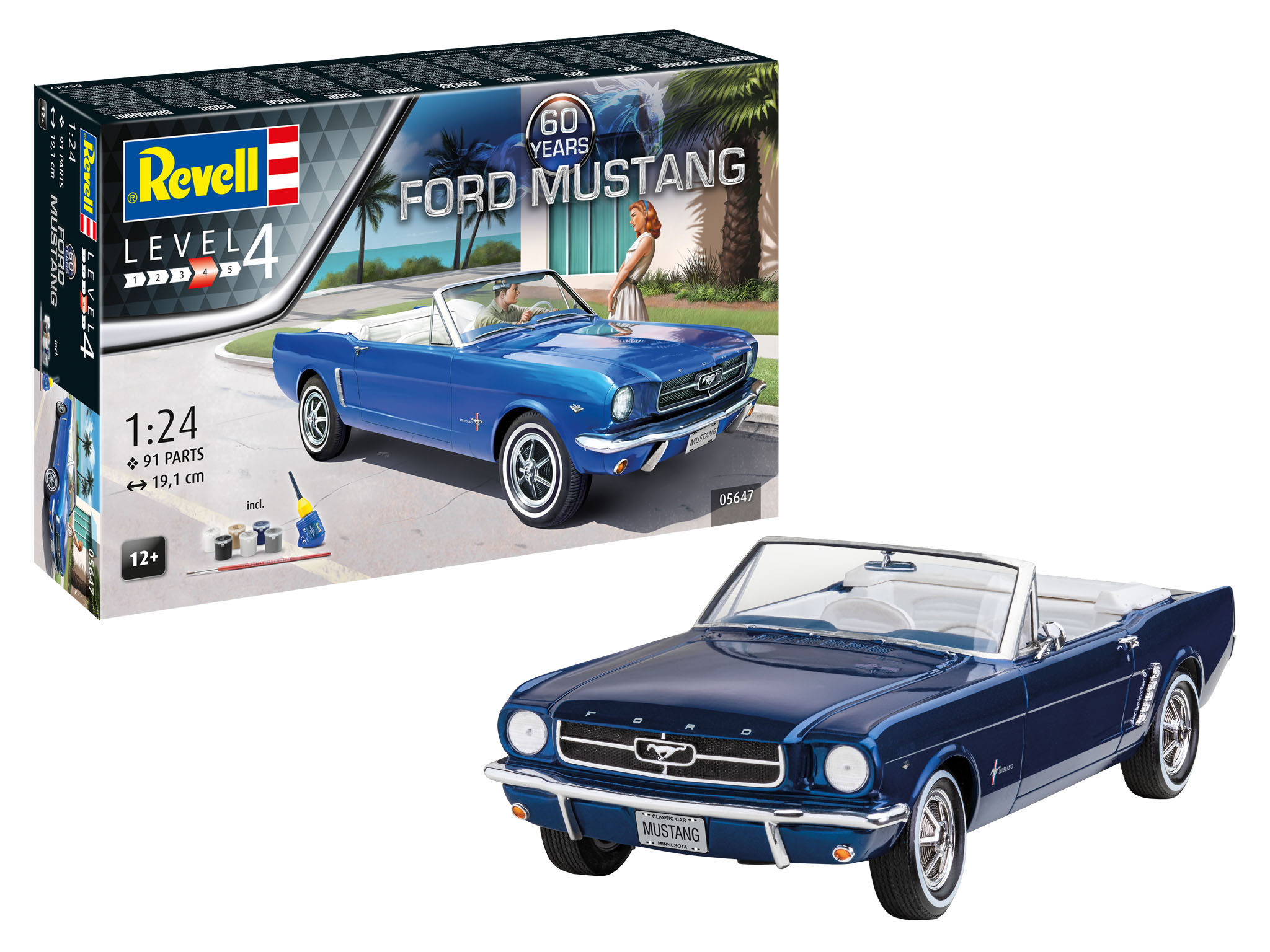 1:24 Geschenkset 60 Jahre Ford Mustang