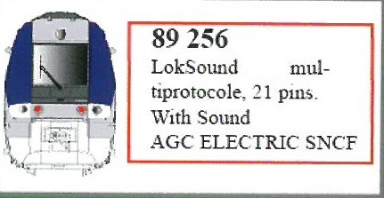 ESU Lok-Sound AGC electric für SNCF AGC