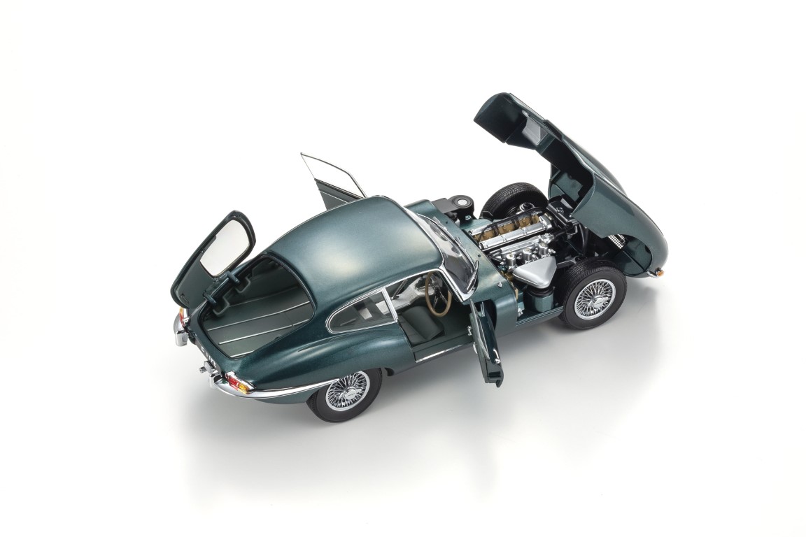 Jaguar E-Type dunkelgrün Rechtslenker 1:18