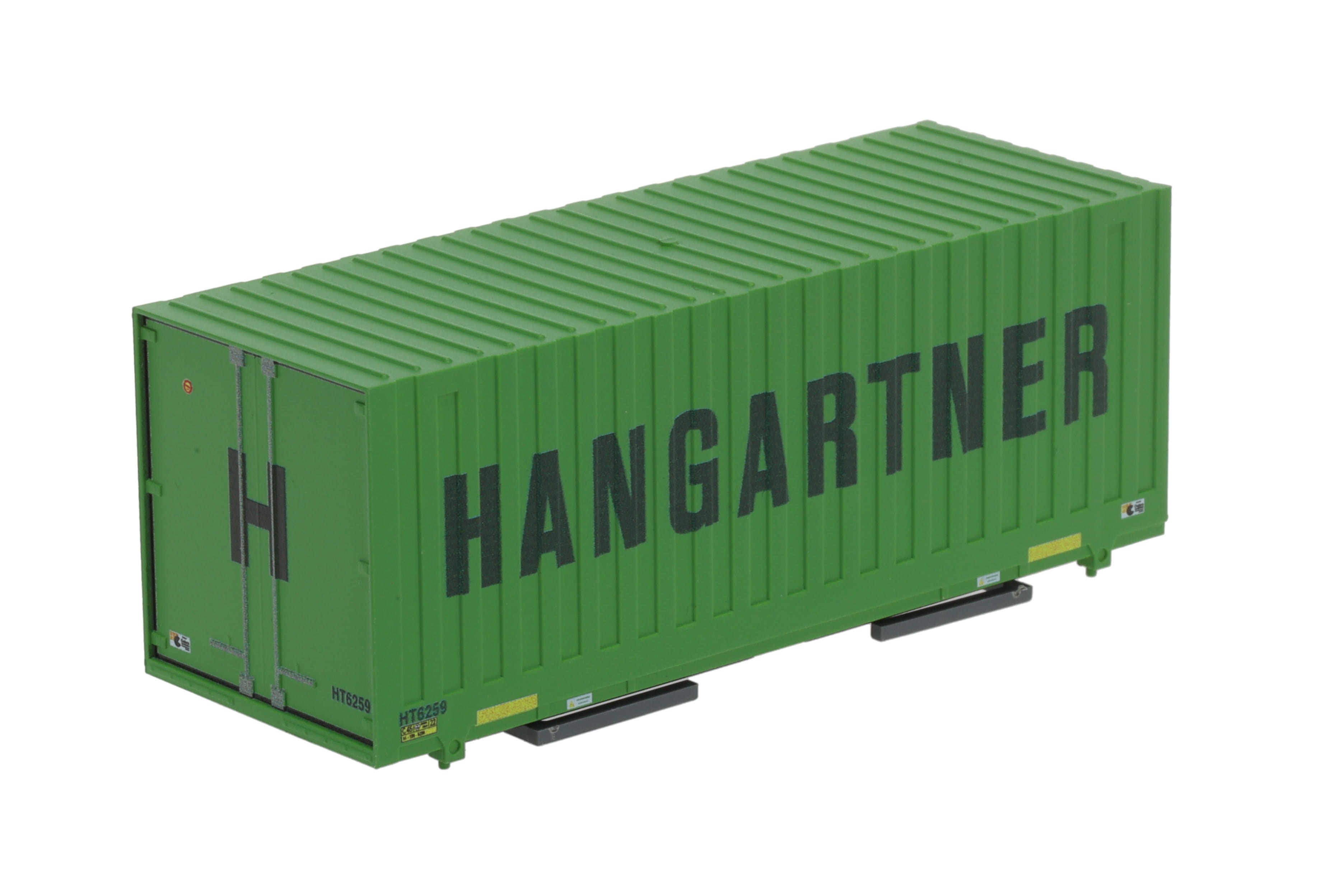 1:87 Container WB-C715 HANGAR Wechselbehälter WB-C 715 Cobra Spu-Wa Box, Aufschrift: HANGARTNER, Behälter-Nr: HT 6259