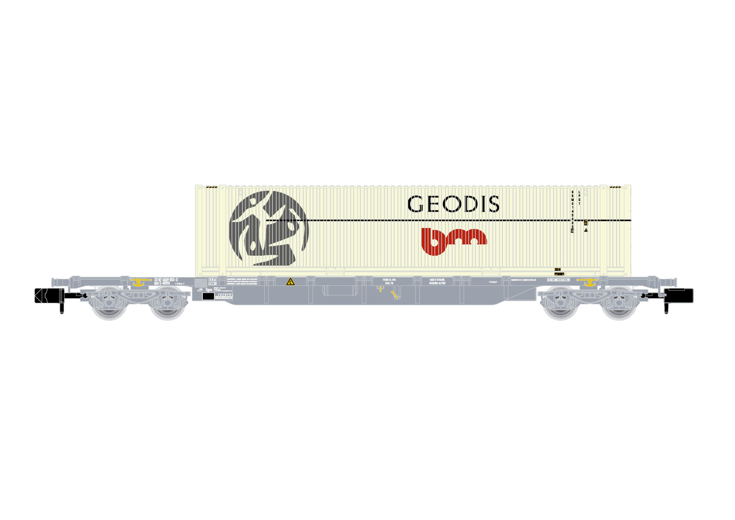 F-NOVA Containertragwagen EpV "Geodis"
