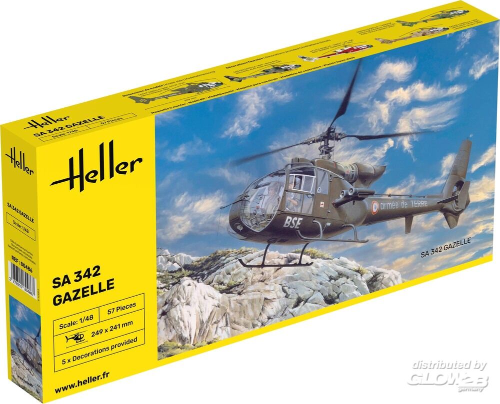 1:48 SA 342 Gazelle Helicopter