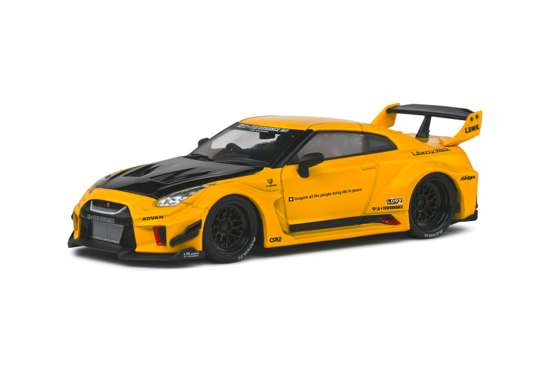 1:43 Nissan GTR35 gelb 