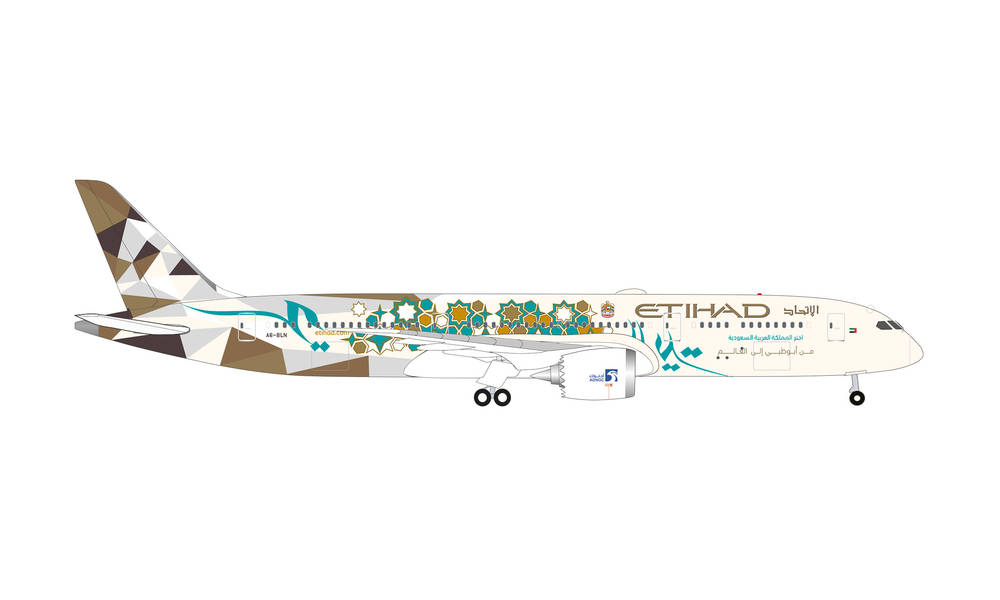 1:500 Boeing 787-9 Etihad Dreamliner “Choose Saudi Arabia” – A6-BLN
