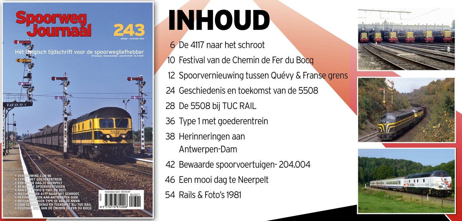 Spoorweg Journal 243 Het Belgisch Tijdschrift voor de spoorwegliefhebber - niederländische/flämische Ausgabe