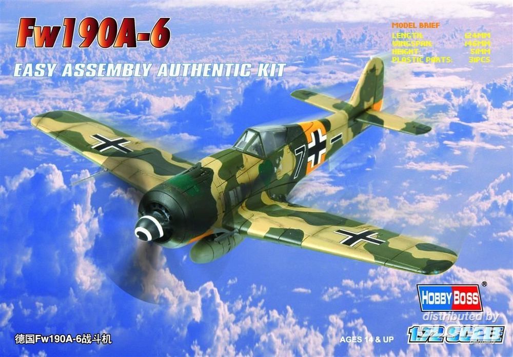 HobbyBoss 1:72 Focke Wulf Fw190A-6