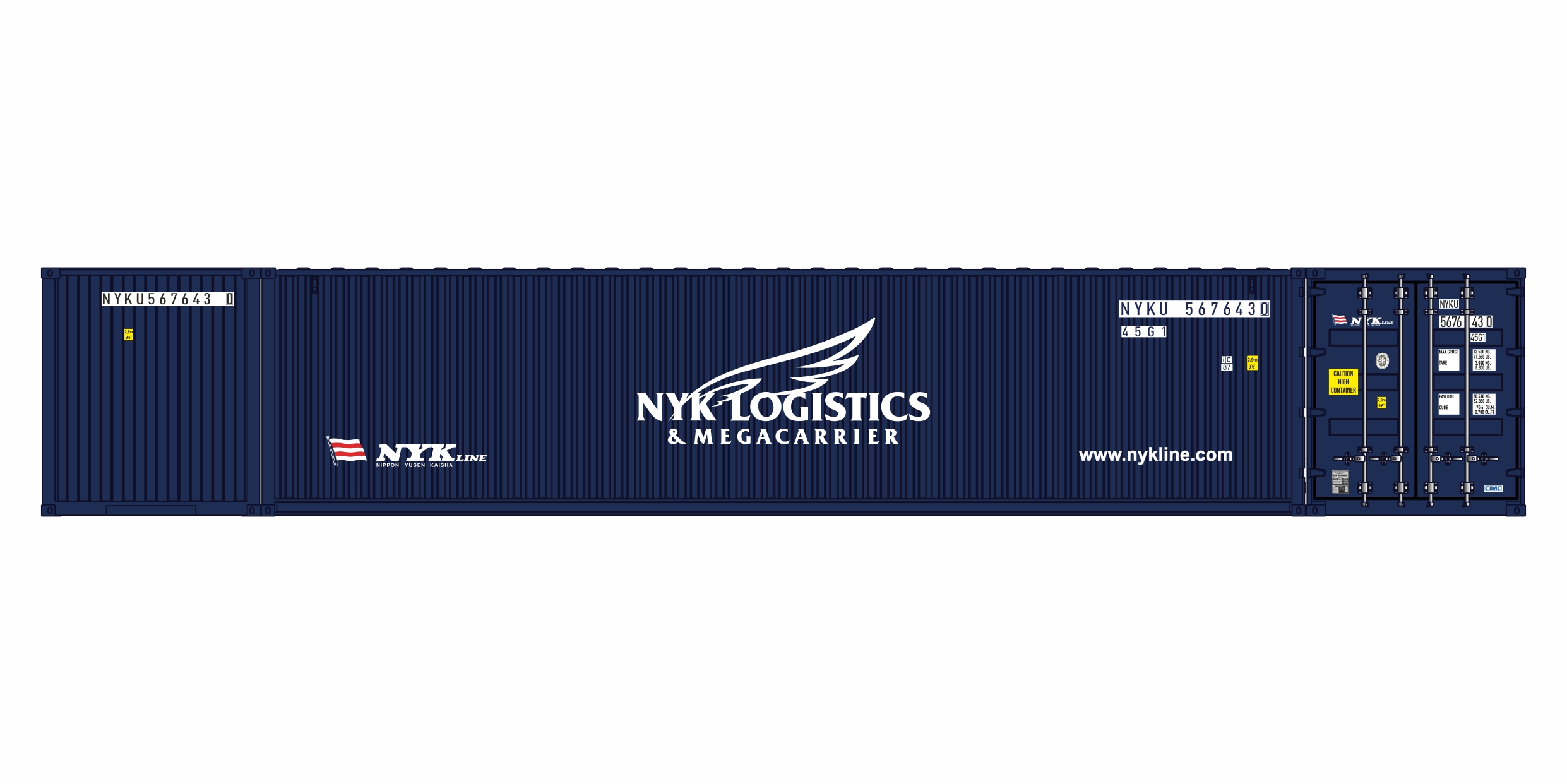 Container 40´ NYK LOGISTICS & Megacarrier, Behälternummer: n.n.