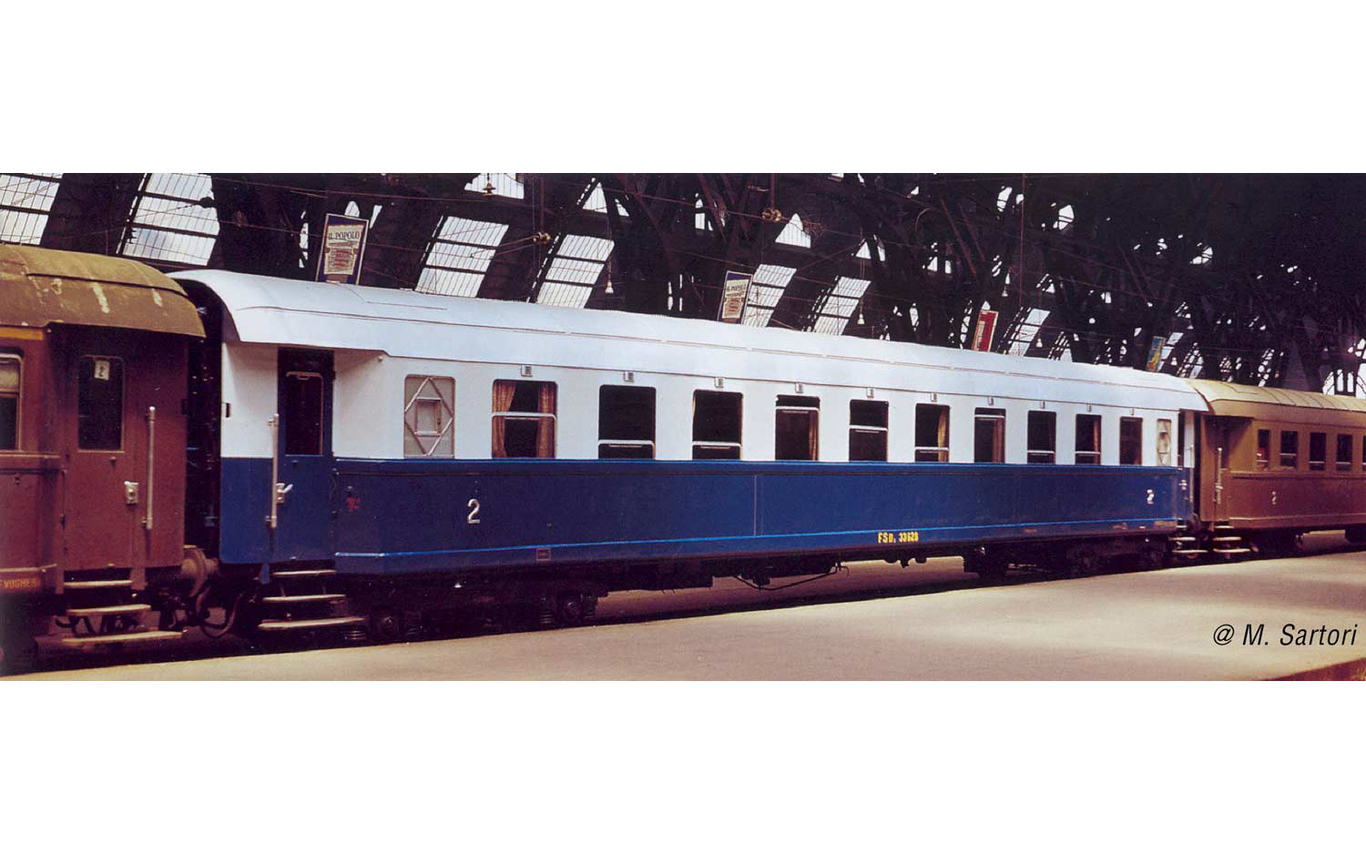 FS Reisezugwagenset 4tlg. Ep.III "Treno Azzurro"