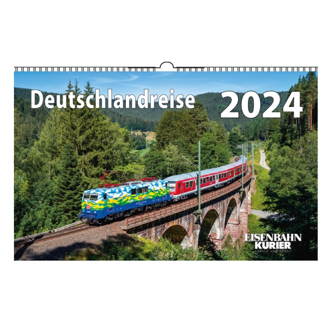 Kalender Deutschlandreise ´24 13 farbige Kalenderblätter auf Kunstdruckpapier mit Spiralbindung