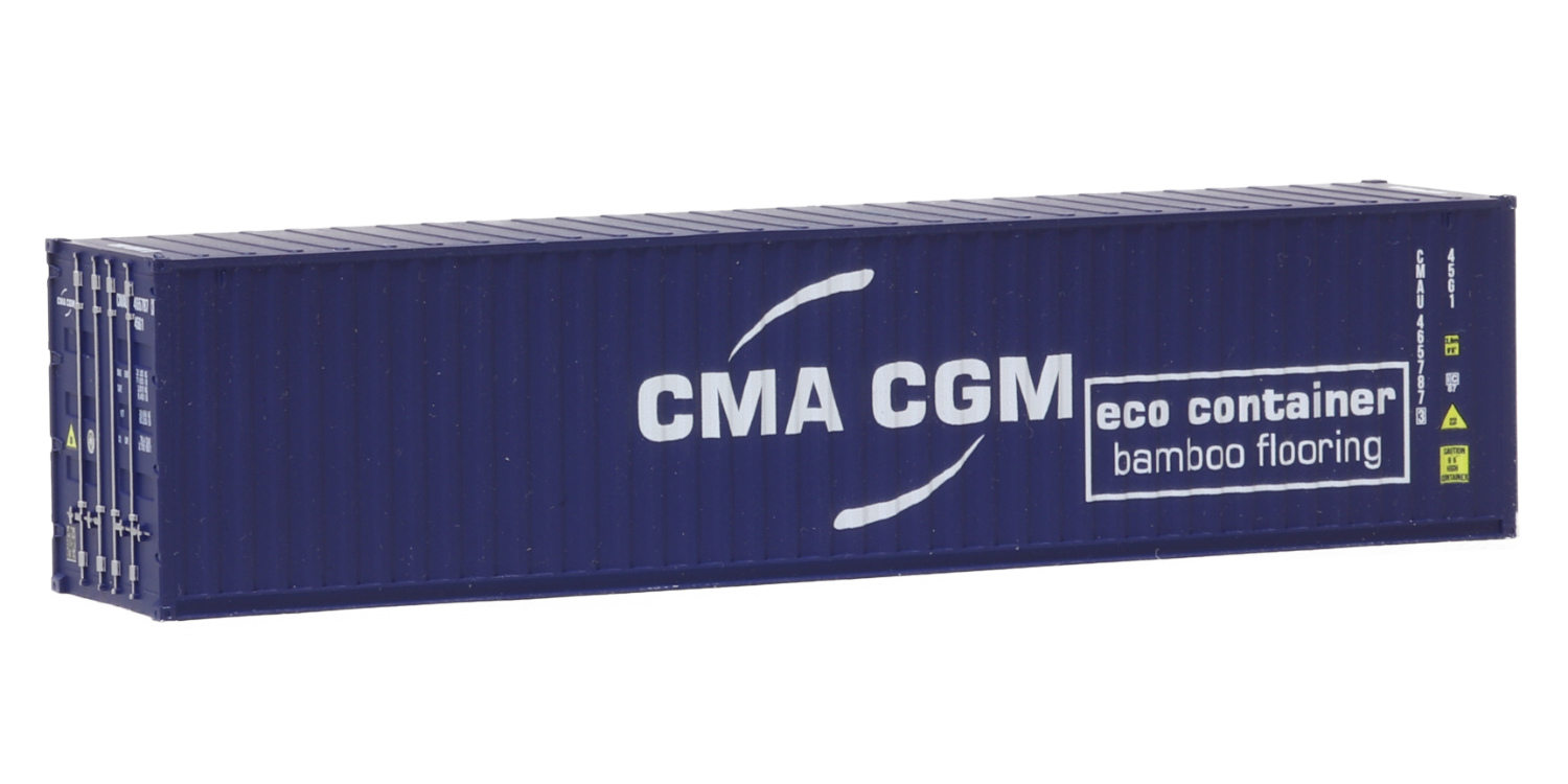 Container 40´ CMA CGM eco container - bamboo flooring, Behälternummer: CMAU 465787 3