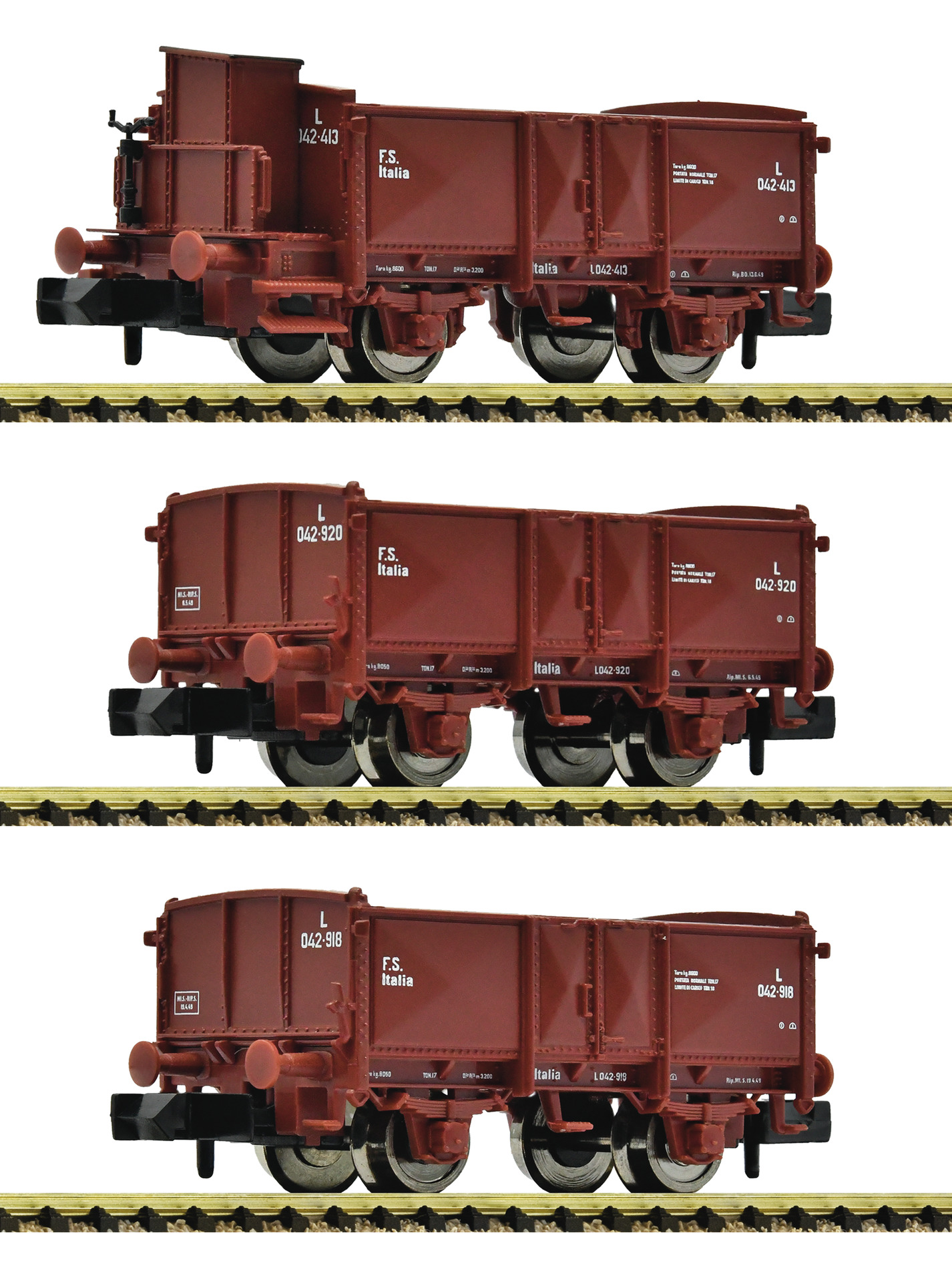 FS offene Güterwagen Set 3tlg. Ep.II-III