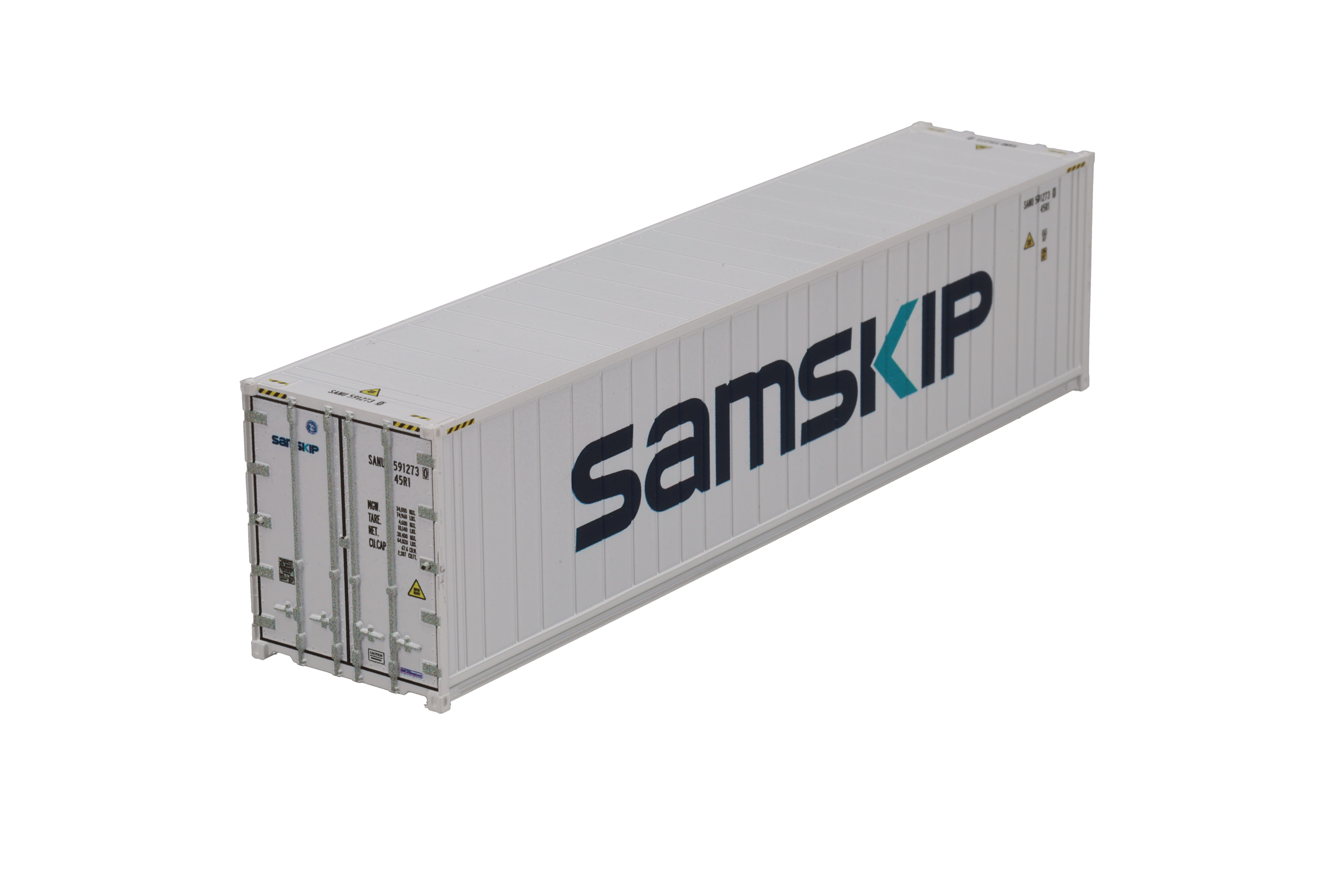 1:87 40´Reefer SAMSKIP neues Logo, Kühl-Container, ISO 45R1, # SANU 591273