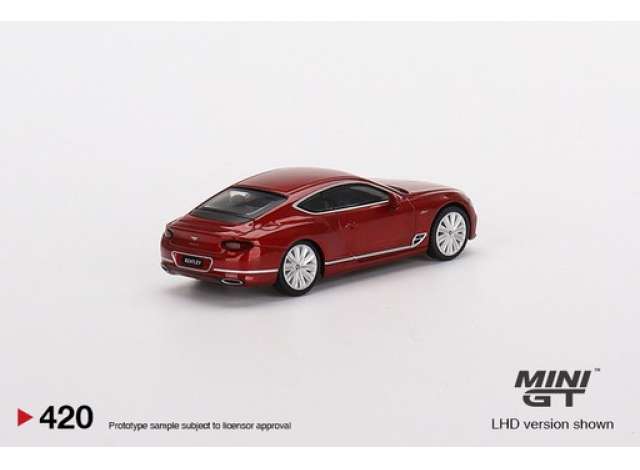 Bentley Continental GT candy red 1:64