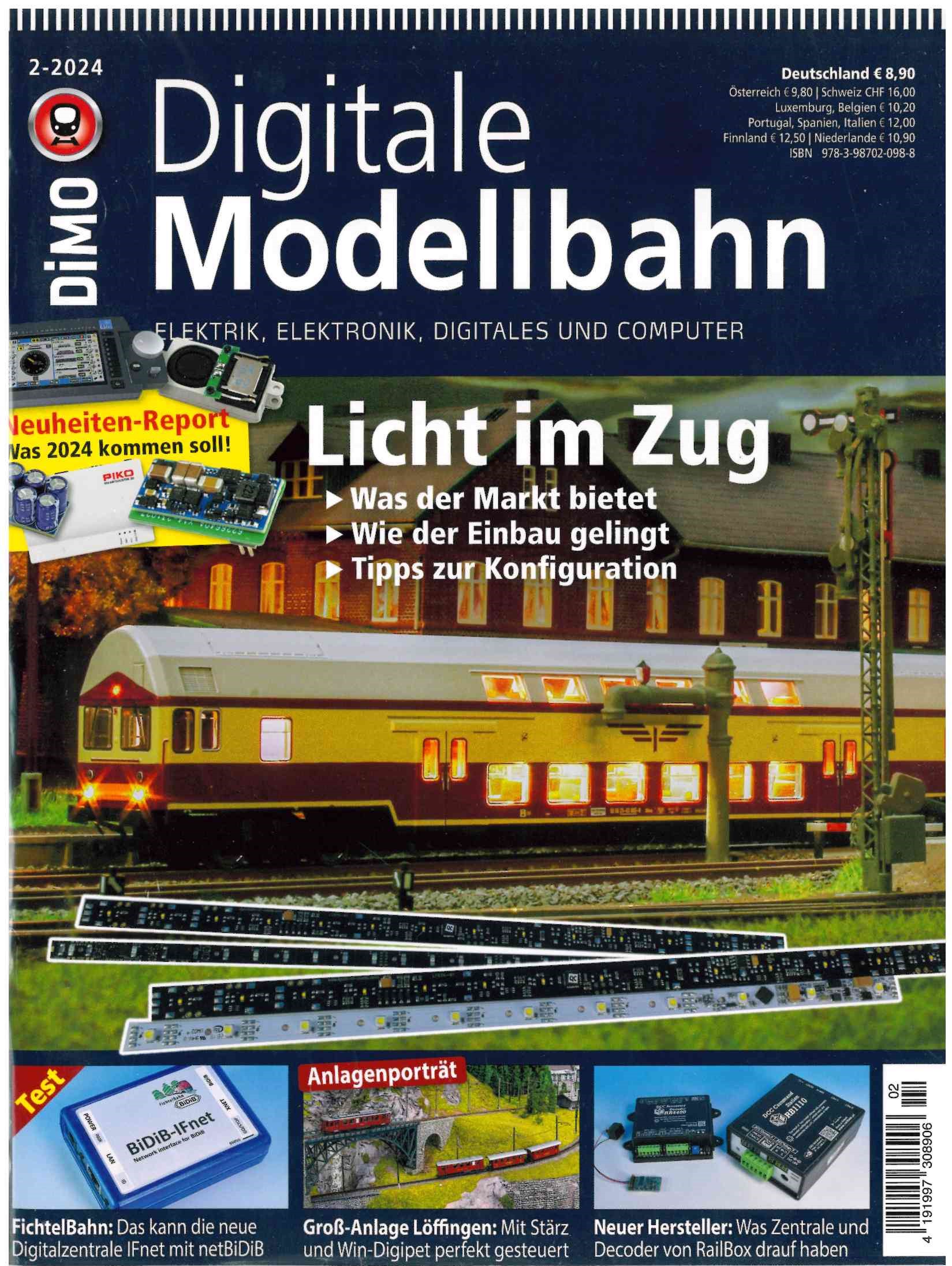 Z Digitale Modellbahn 2/2024 DiMo Licht im Zug