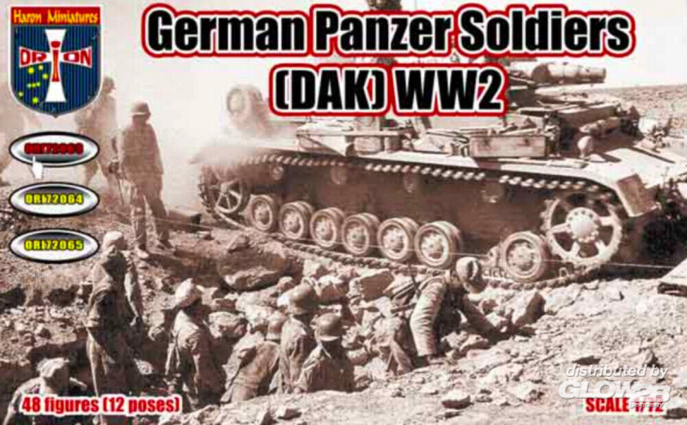 Orion 1:72 Figuren Deutsche Panzergrenadiere DAK WWII
