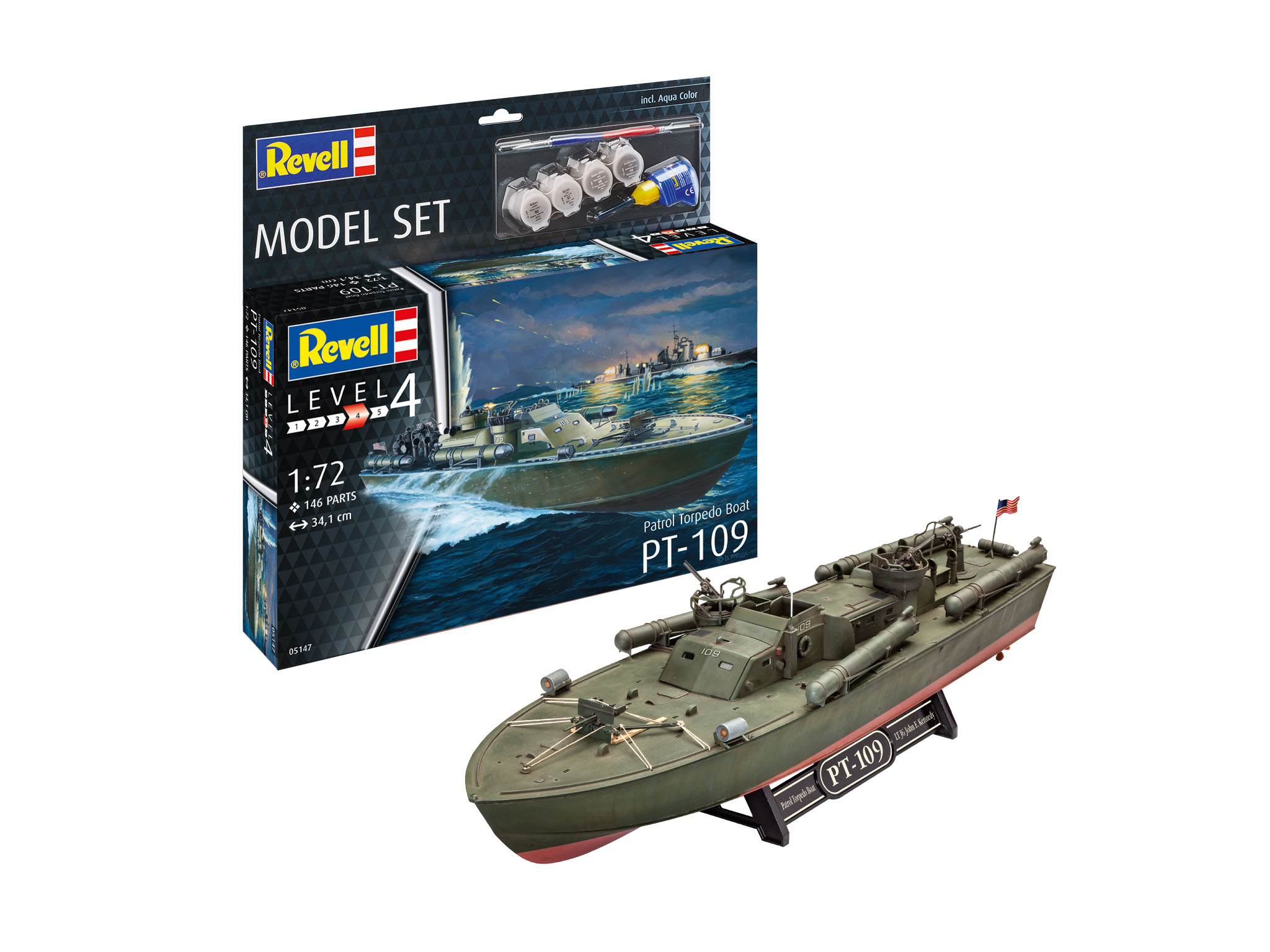 Model Set Patrol Torpedo Boat incl. Farben, Kleber, Pinsel