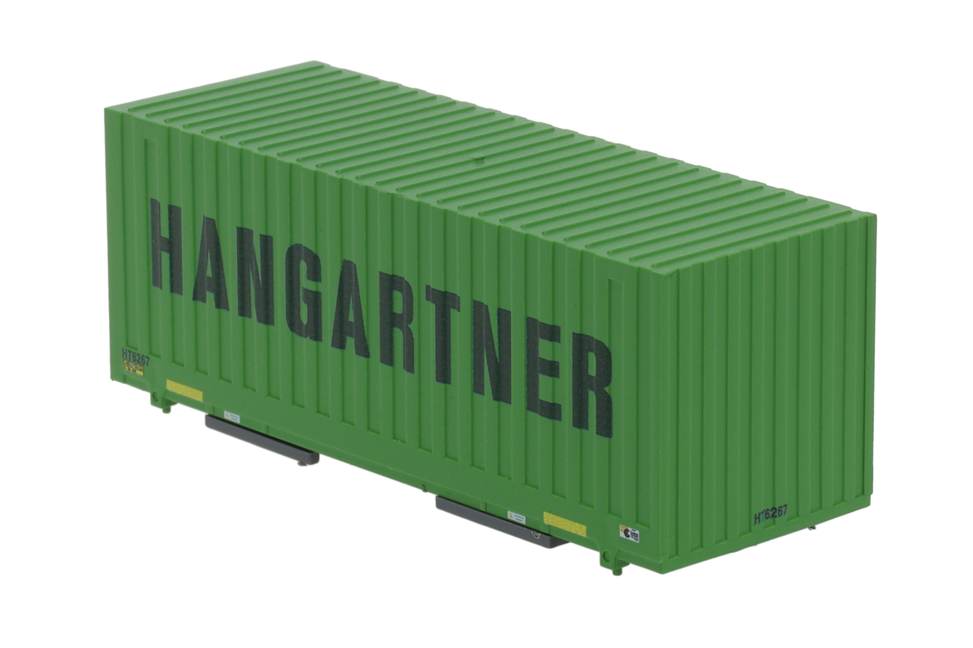 1:87 Container WB-C715 HANGAR Wechselbehälter WB-C 715 Cobra Spu-Wa Box, Aufschrift: HANGARTNER, Behälter-Nr: HT 6267