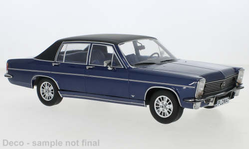 Opel DiplomatB`1972d.blau 18 dunkelblau metallic/ mattschwarz 1:18