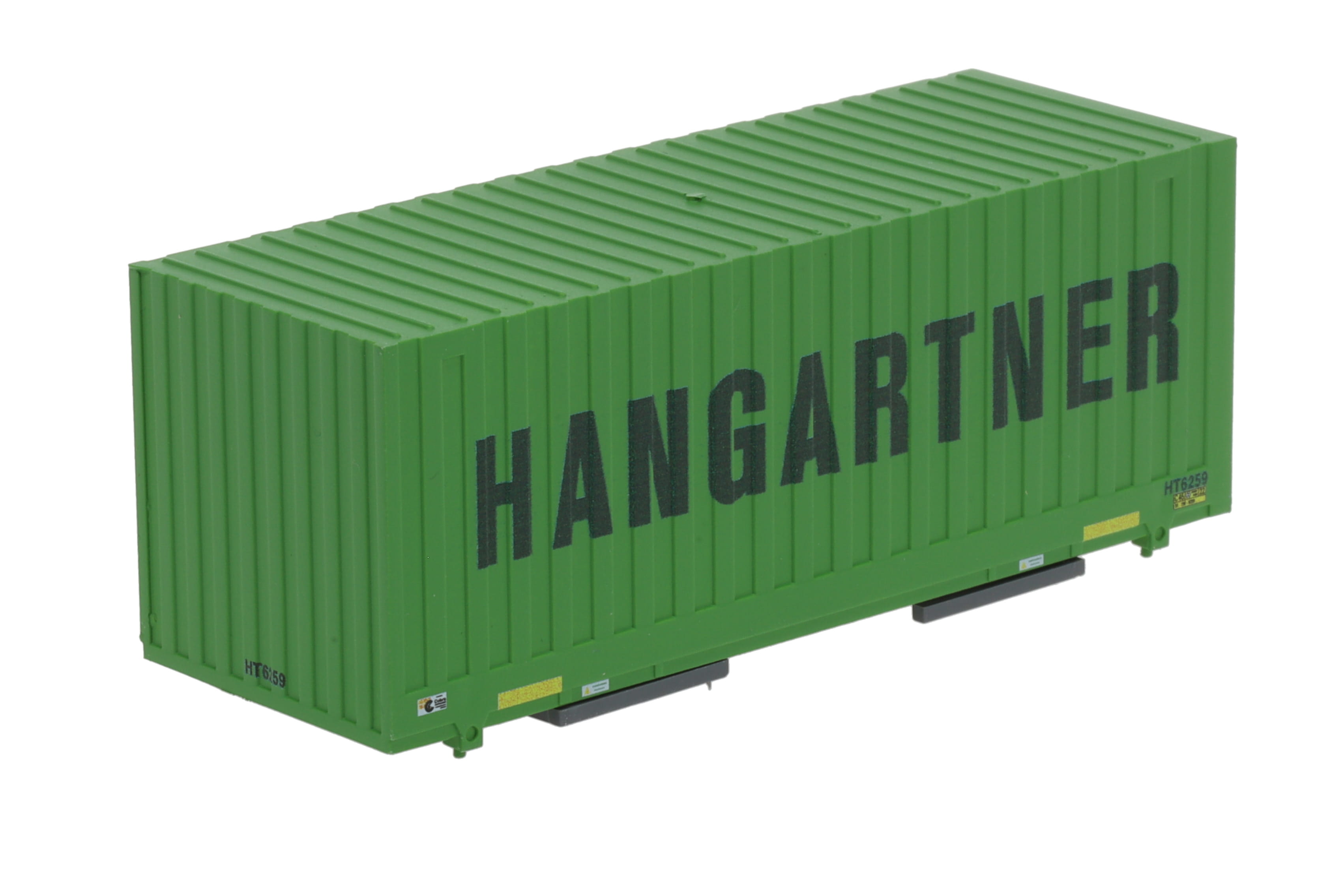 1:87 Container WB-C715 HANGAR Wechselbehälter WB-C 715 Cobra Spu-Wa Box, Aufschrift: HANGARTNER, Behälter-Nr: HT 6259