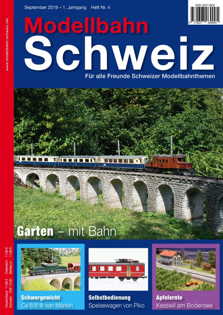 Modellbahn Schweiz # 4 September 2019: Garten - mit Bahn