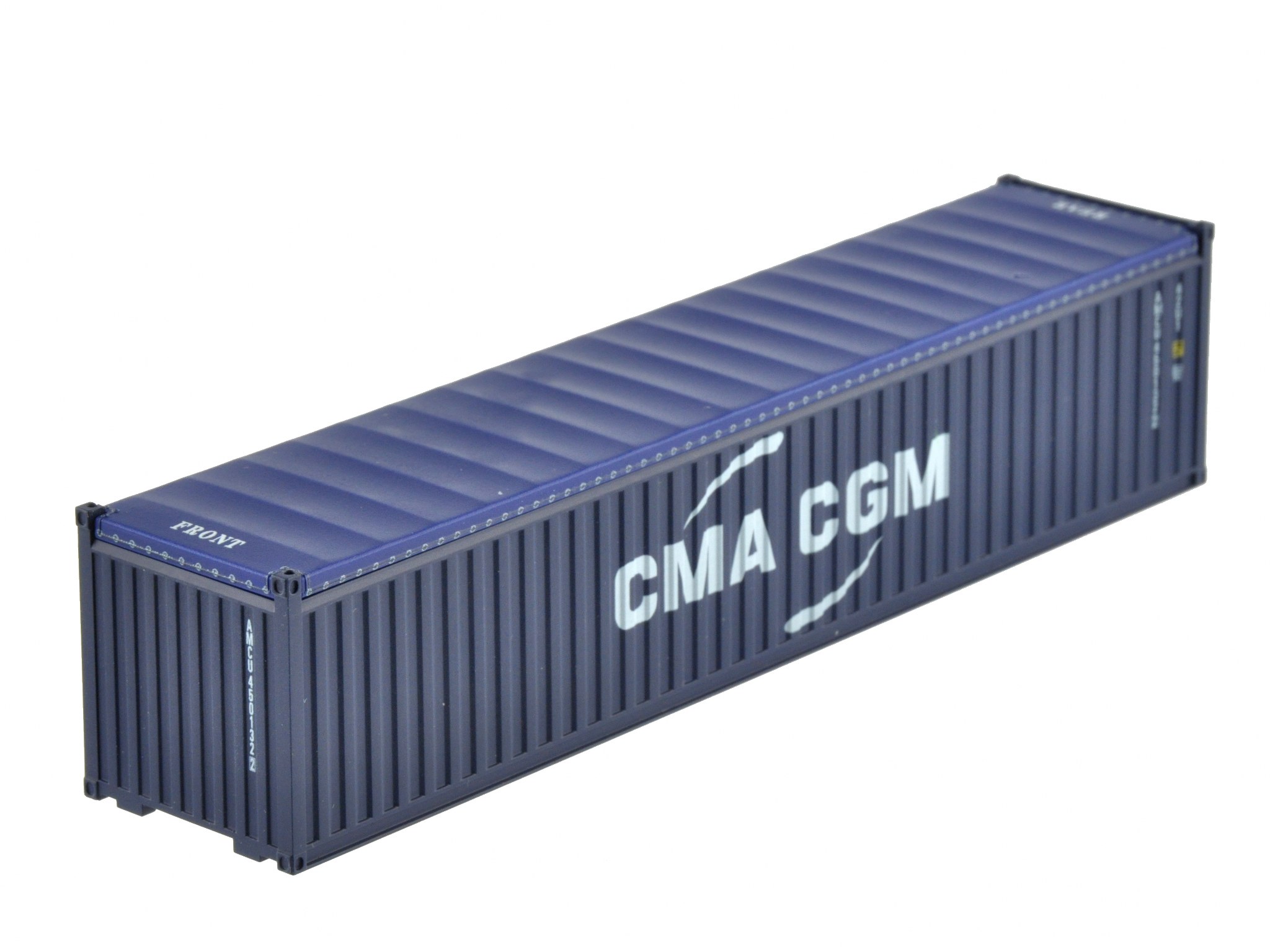 1:87 40´OT Container CMA CGM neues Logo, Ct40´ Open-Top (42U1) mit Planendach, Behälternummer: AMCU 450132