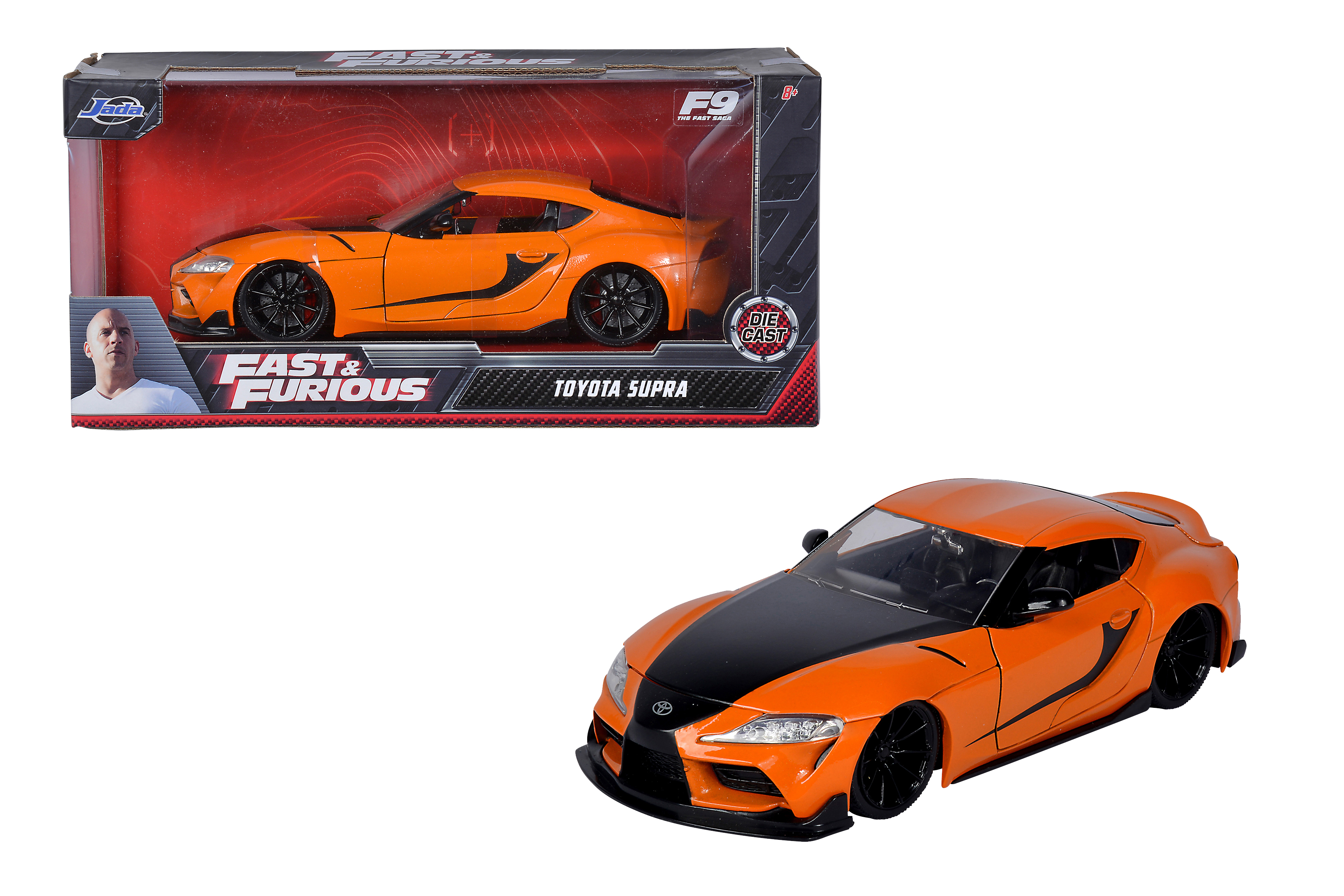 Toyota Supra F&F orange 1:24 